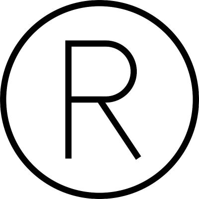 注册标签线图标，矢量插图