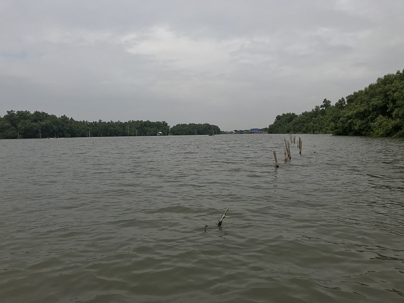 Aquaculture area in the sea in Southern of Thailan