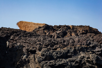 利诺萨火山熔岩的景色
