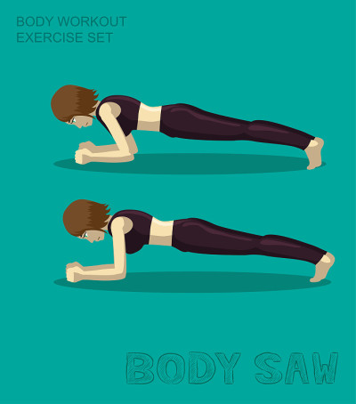 Body Saw Body Workout Exercise Set Manga Cartoon V