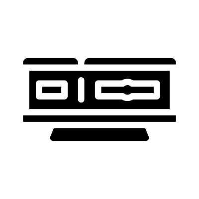 棺材上站立字形图标矢量插图