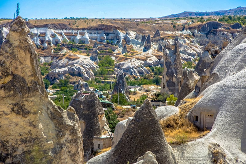 Nevşehir, Göreme，卡帕多西亚，土耳其。岩层，窑洞，自然奇观，土耳其卡帕多西亚。