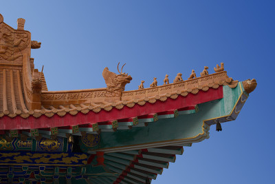 中国寺庙屋顶