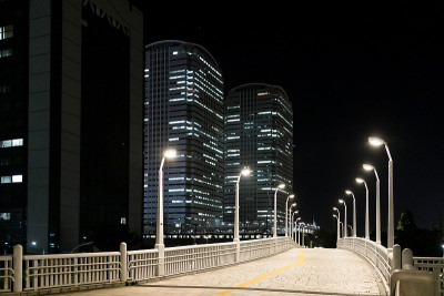 日本千叶县千叶市久哈里新城夜景