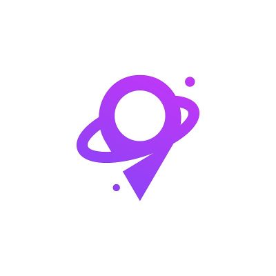 矢量插图位置梯度线艺术风格。