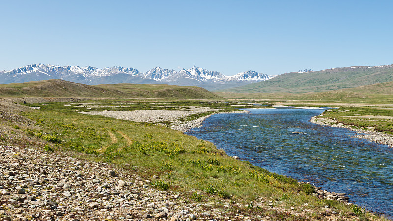 巴威龙马河，Deosai国家公园，巴基斯坦