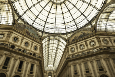 Vittorio Emanuele II画廊的壁画细节