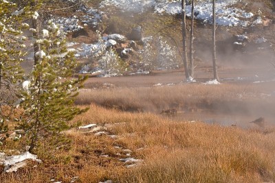 黄石公园本季第一场雪