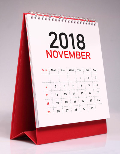 简单台历2018 - 11月