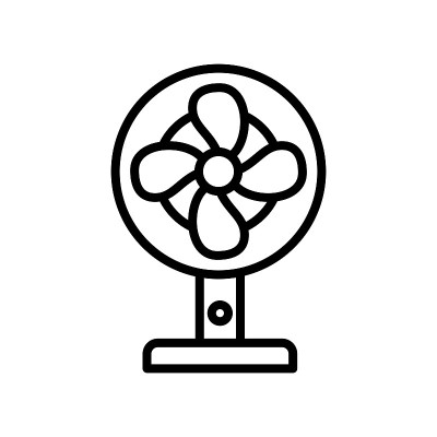 电扇图标设计矢量模板插图EPS 10