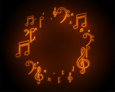 音乐，声音，音符，框架背景