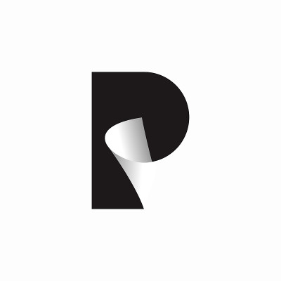 字母P纸标志模板设计