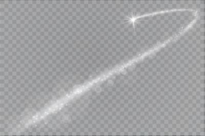 光辉光效果星星爆发与孤立的亮点在透明的背景