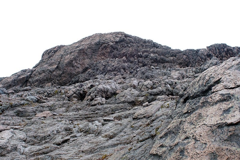 卡扬贝火山上的岩石景观