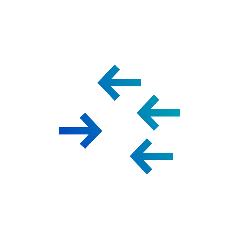 Arrows pointing in different dirrections. set elem