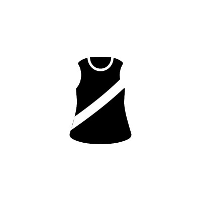 Running Shirt vector icon. Isolated Sports Jersey,