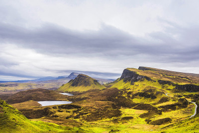 来自Skye岛Quiraing的景观场景