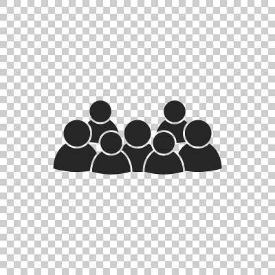 一组人矢量图标。人图标说明。
