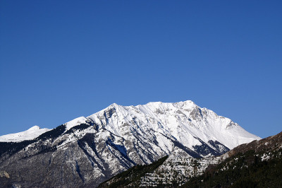 的雪山