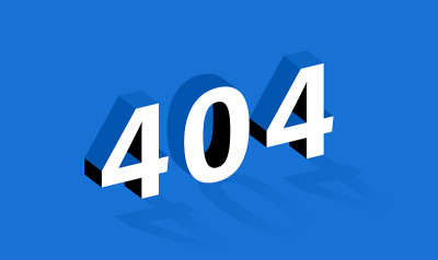 网站的404错误页面模板。页面未找到。旗帜设计具有不同的几何元素。现代的矢量图