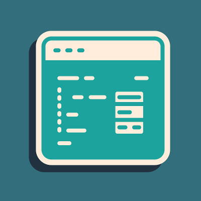 绿色软件，网页开发者编程代码图标孤立在绿色背景。Javascript计算机脚本随机部分的程序代码。长