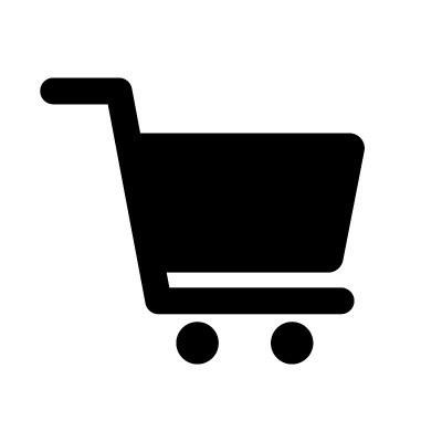 购物车图标。电子商务签