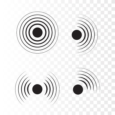 声纳波信号。
