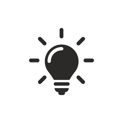 灯泡图标矢量插图