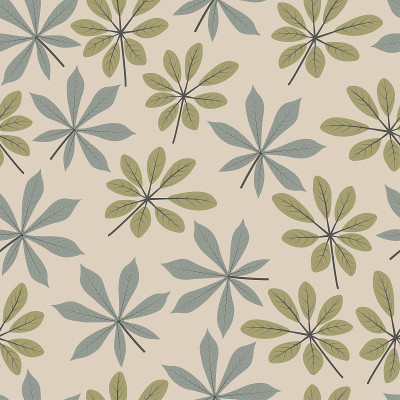 Trendy seamless ditsy pattern design of tropical s