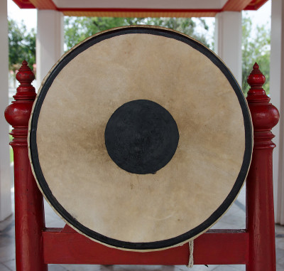 佛教寺庙里的大鼓