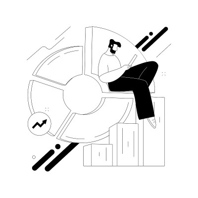 平衡计分卡抽象概念向量插图。