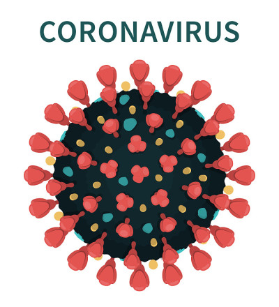 冠状病毒- COVID-19具有尖刺的结构