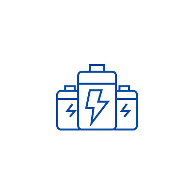 Battery,energy power line icon concept. Battery,en