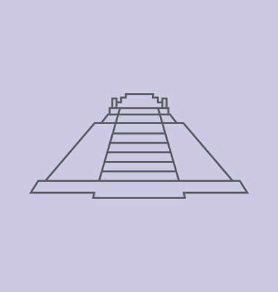 金字塔魔术师立体矢量插图
