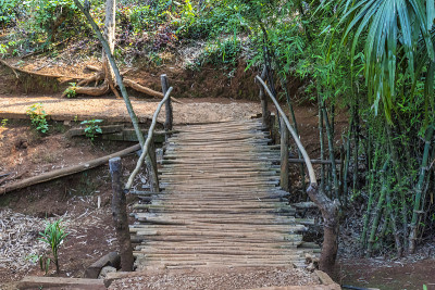 泰国北部的山部落村