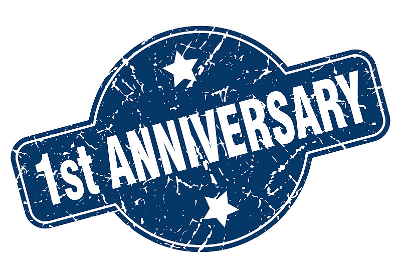 1周年标志