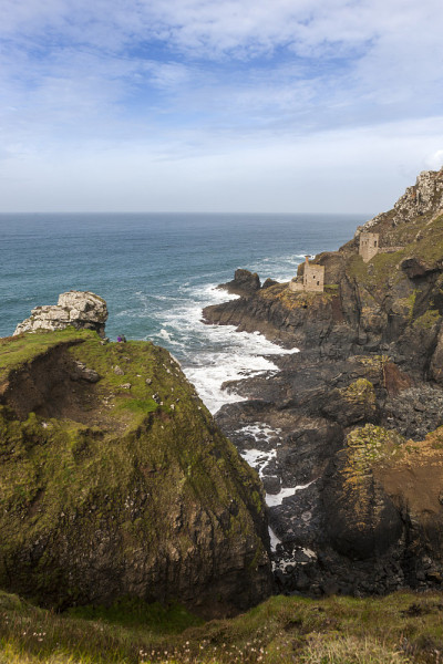 皇冠发动机房，Botallack矿山，西Penwith，康沃尔，英国