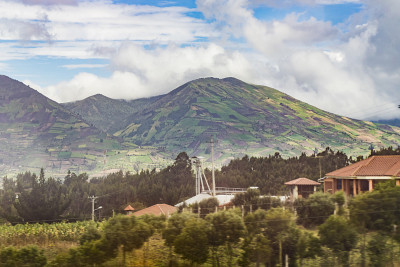 厄瓜多尔安第斯山脉的风景