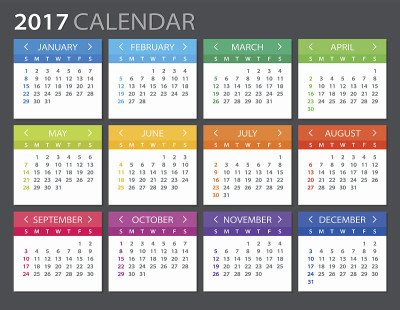 2017年日历-插图