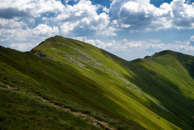山间小路，青山绿水