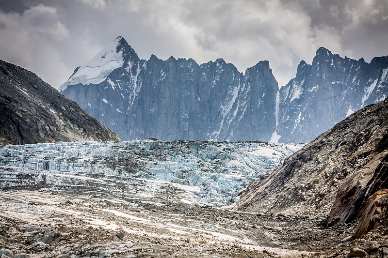 阿根廷冰川景观，夏蒙尼，勃朗峰，阿尔卑斯山
