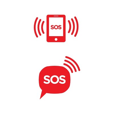SOS矢量图标设计插图