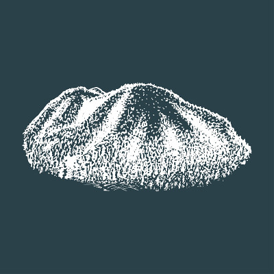 森林山景，手绘插图。矢量草图的山区景观标签，海报等。