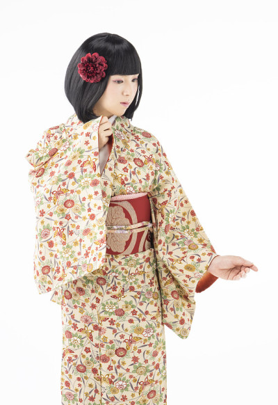 日本和服的女孩