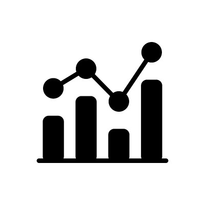图形在时髦的轮廓字形图标。财政的迹象