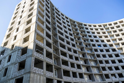 在建多层建筑的立面