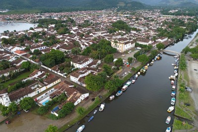 Paraty，巴西里约热内卢鸟瞰图