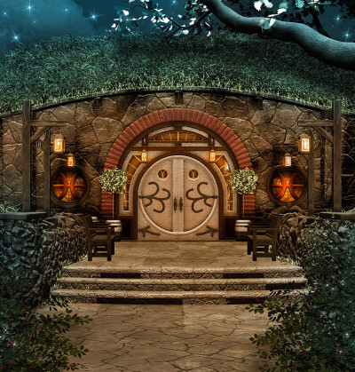 魔法花园中的精灵小屋