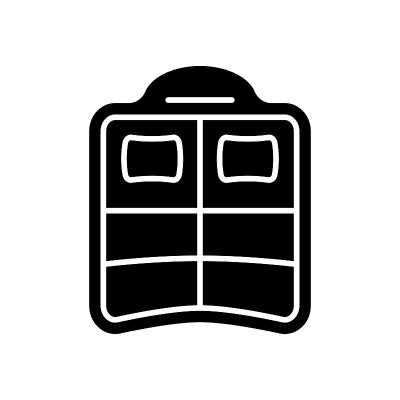 双池浮动黑色字形图标