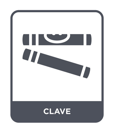 clave图标矢量白色背景，clave时尚填充图标从音乐和媒体集合